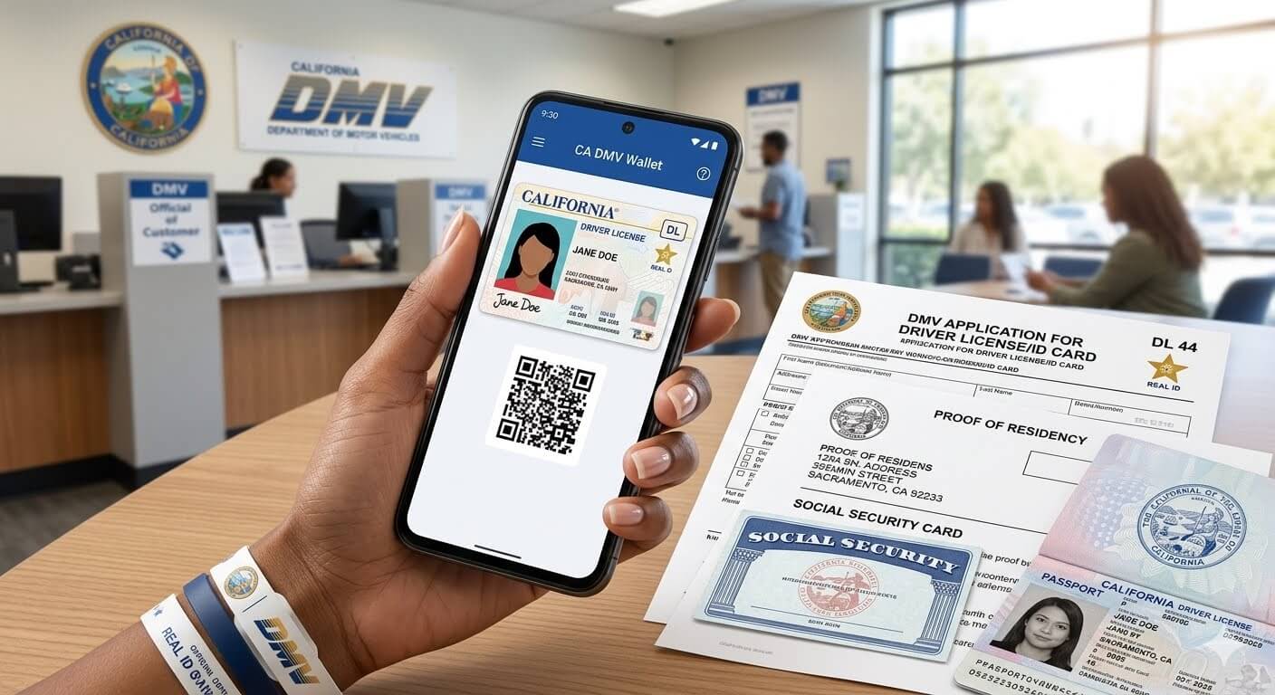 شروط رخصة القيادة الرقمية المستحدثة والأوراق الثبوتية في DMV كاليفورنيا