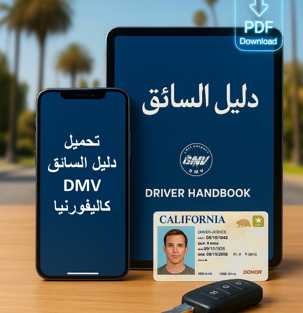 تحميل دليل السائق في كاليفورنيا بالعربية PDF لعام 2026 | النسخة الرسمية من DMV