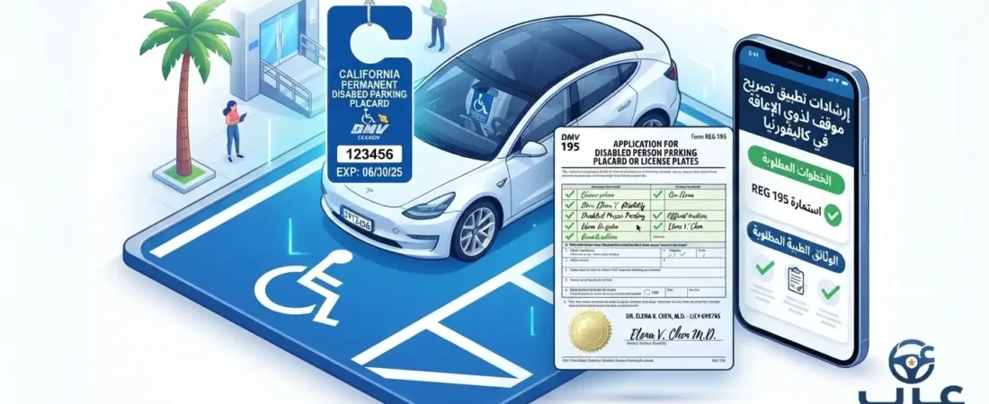 تصاريح مواقف السيارات لذوي الاحتياجات الخاصة بكاليفورنيا 2026 الشروط والتقديم