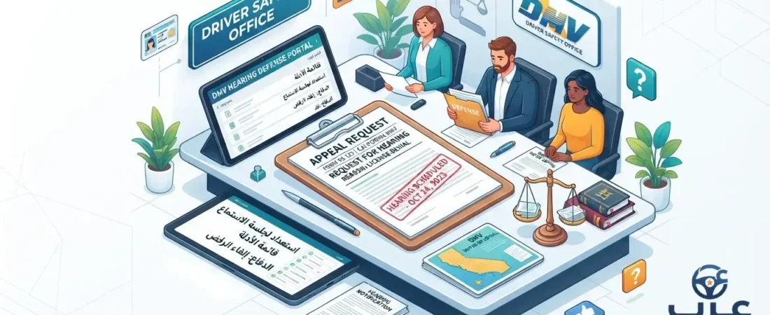 رُفضت رخصتك في كاليفورنيا؟ دليل استئناف وجلسة استماع DMV Hearing 2026