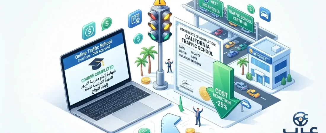 طرق تخفيض أسعار تأمين السيارات في كاليفورنيا بعد المخالفات والحوادث 2026
